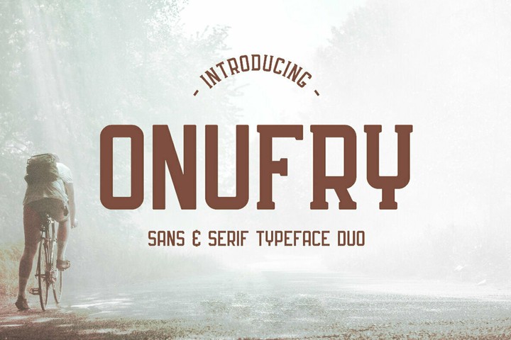 Ejemplo de fuente Onufry Serif Outline